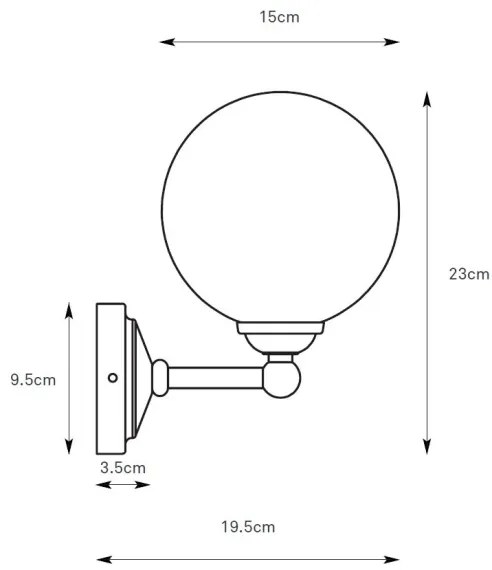 Markslöjd 109022 - Aplica de perete TROPEA 1xG9/20W/230V crom lucios