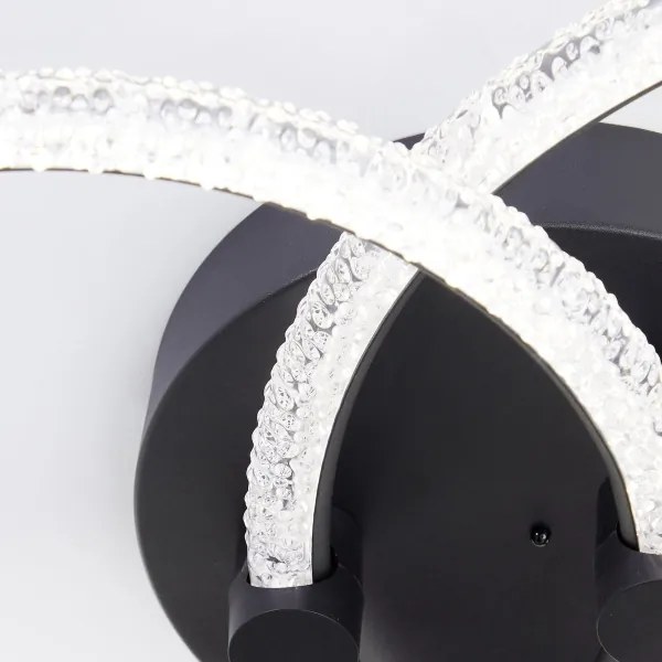 Brilliant AYDIN Plafonieră LED dimabilă, 34W, 230V, neagră + telecomandă