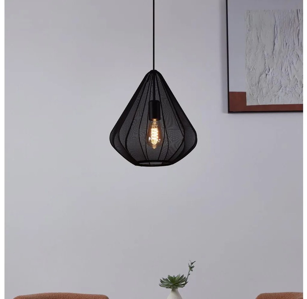 Lustră pe cablu Eglo 43994 1xE27/40W/230V d. 33,5 cm negru