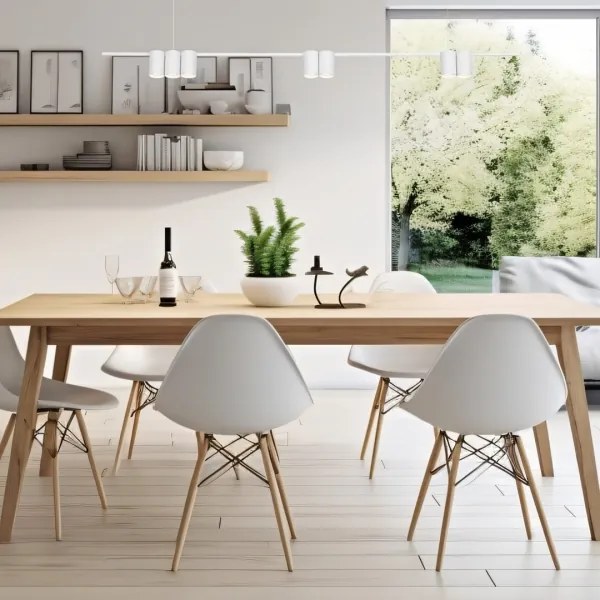 Lustră pe cablu GENESIS 7xGU10/8W/230V alb