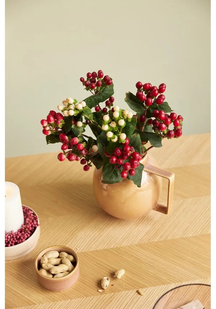 Masă de dining în culoare naturală din lemn de stejar 100x200 cm Herringbone – Hübsch