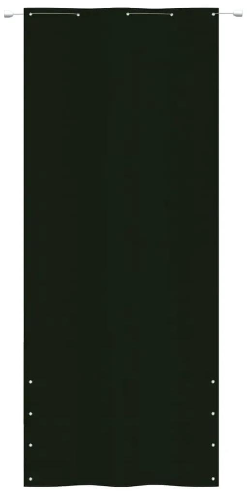 Paravan de balcon, verde inchis, 100x240 cm, tesatura oxford Morkegronn, 100 x 240 cm
