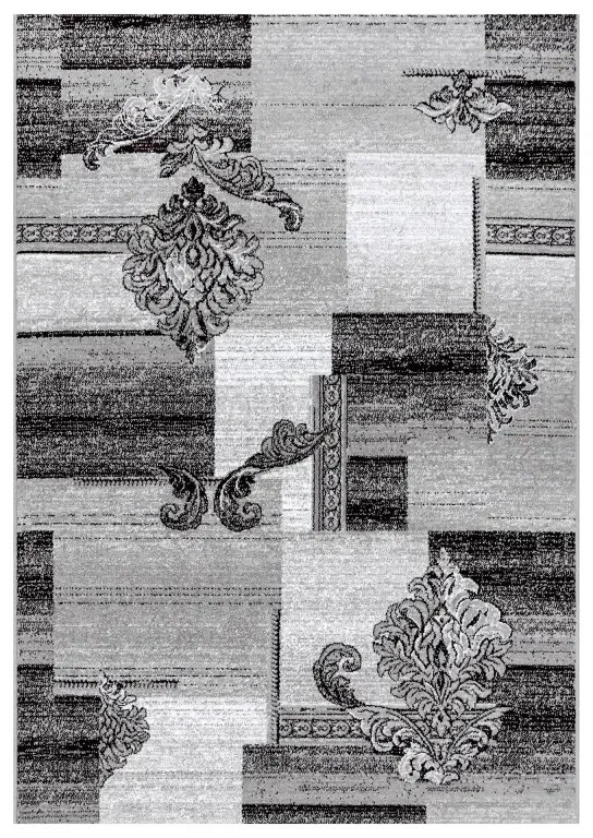 Traversa gri cu frunze cappucino 16009 Selectează lătime: 060 X