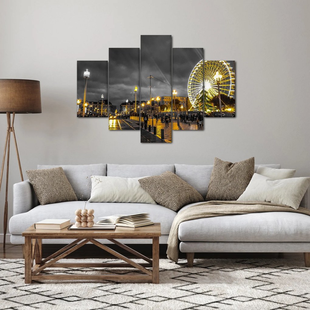 Tablou carusel în amurg (150x105 cm)