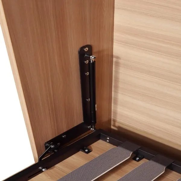 Kit somiera demontabila rabatabila, 2 randuri, 1400 | 1600 x 2000 mm, lamele lemn stratificat, negru (Dimensiuni: 1400x2000 mm)