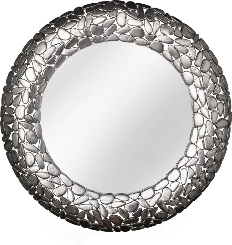 Oglinda Invicta Interior Infinity Stone Mosaic Silver - Ø82 cm