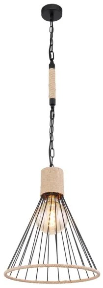 Lustră pe lanț Globo 15676H1 HALIA 1xE27/60W/230V