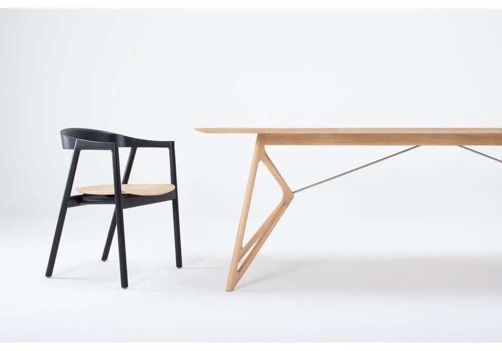 Masă de dining din lemn masiv de stejar 240x90 cm Tink - Gazzda