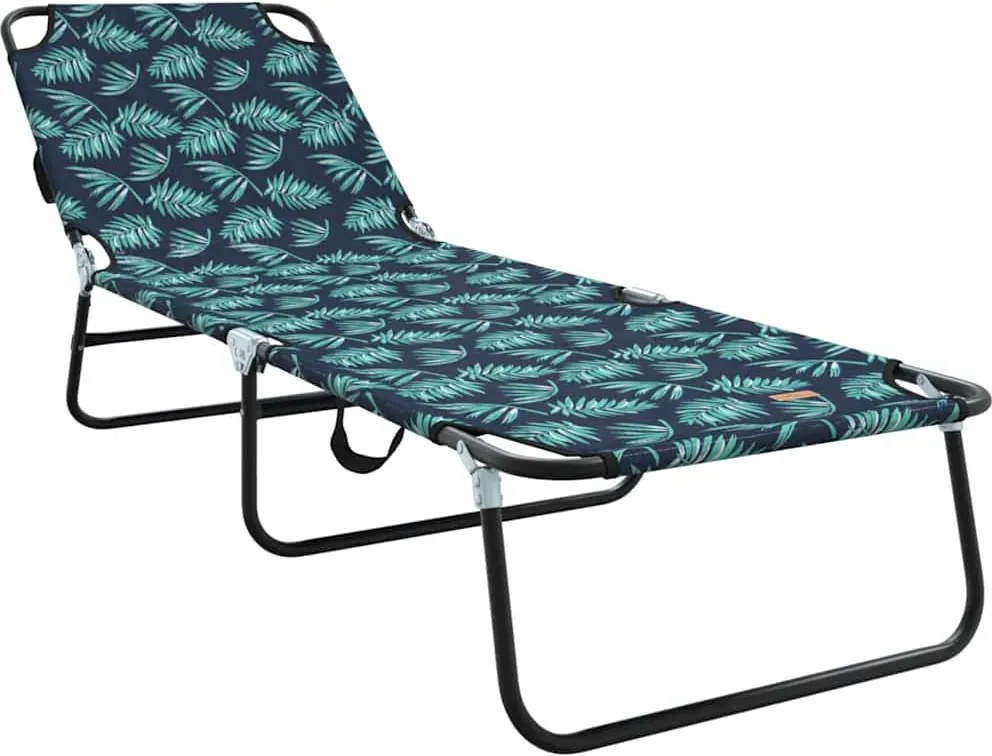vidaXL Șezlong pliabil Multicolour 188 x 57 x 86,5 cm Poliester
