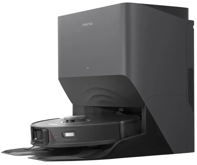 Robot aspirator cu statie automatizata Roborock S8 Pro Ultra, 50W, Wi-Fi, 6000Pa, 750ml, 300m2, Autonomie pana la 180 min, Turbo, Control vocal, Negru