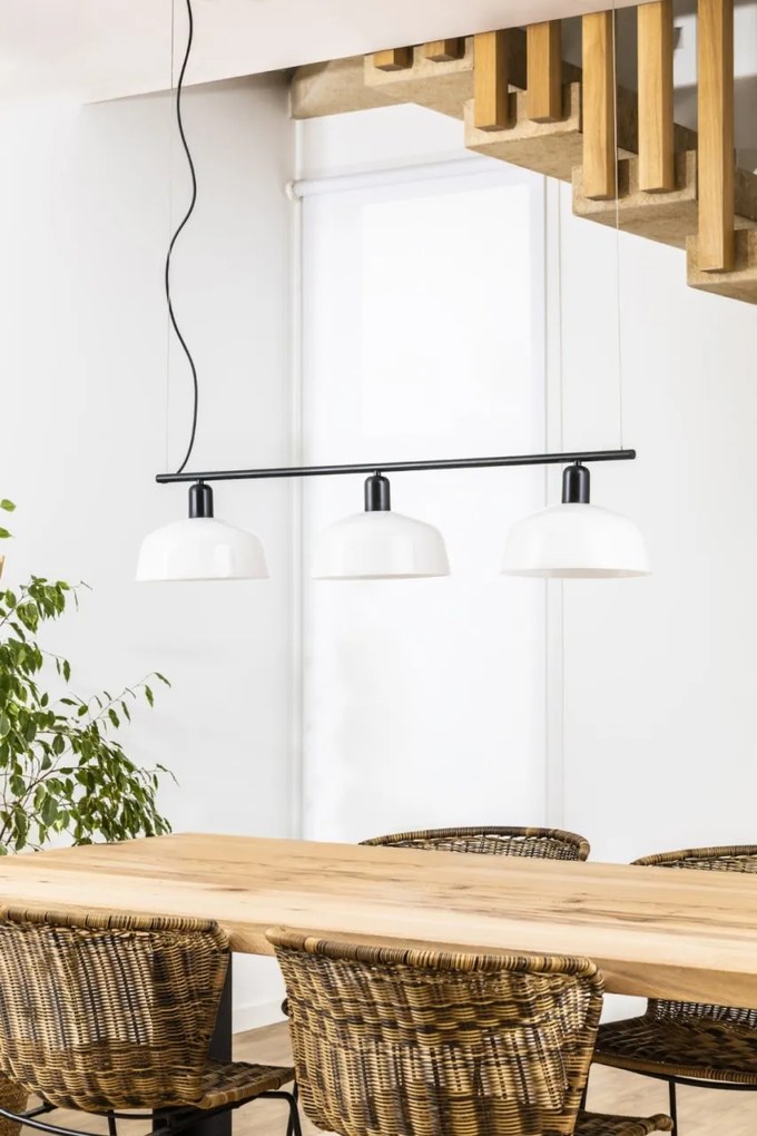 Lustra suspendata design modern TATAWIN alb