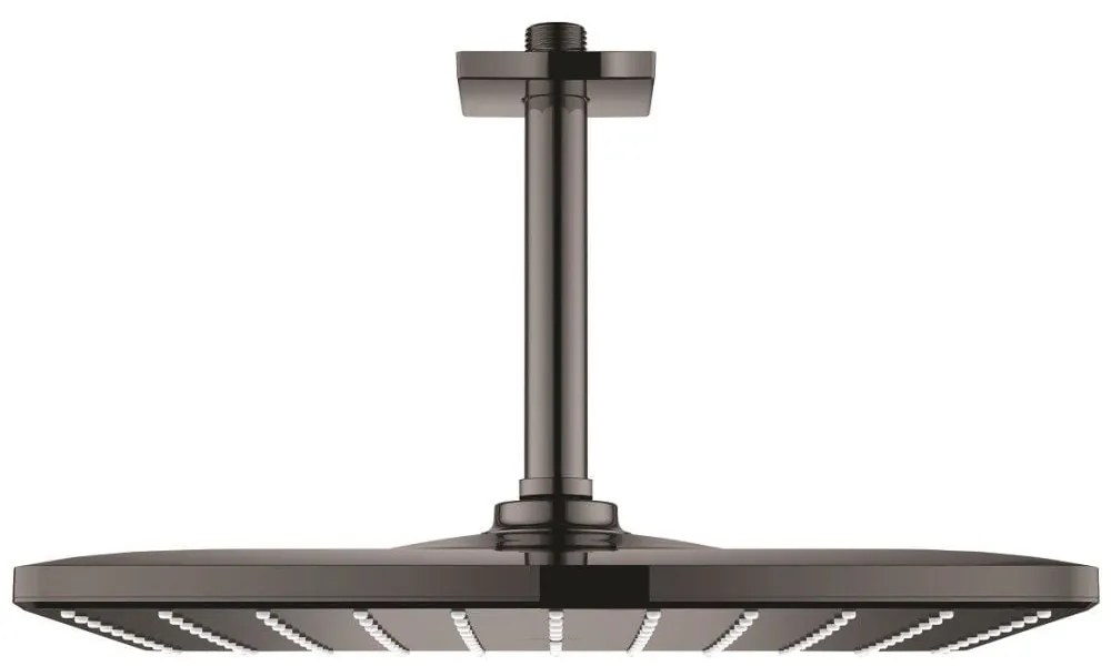 Palarie dus fix Grohe Rainshower Mono 310, 31x31 cm cu brat, montaj pe tavan, antracit (hard graphite)
