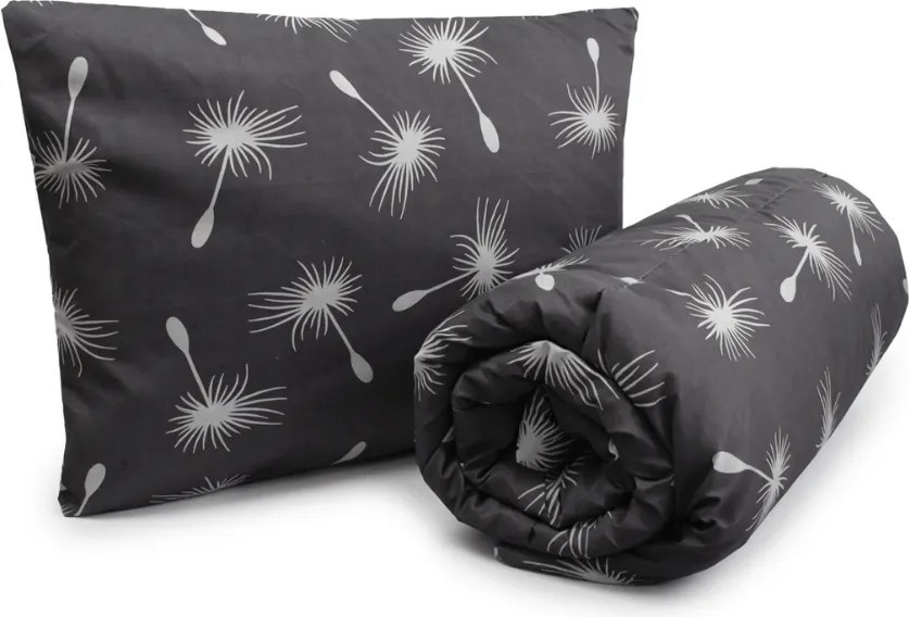 Set pilota pentru toate anotimpurile 140x200 cm din fibra siliconica cu perna 70x90 cm POLARIA