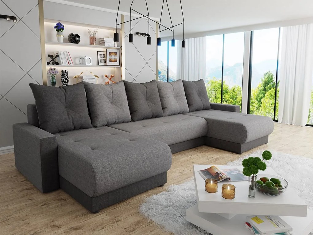 Canapea extensibilă cu sp. depozitare Jasmine U (Lux 06 + Lux 05). 1059611