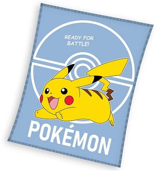 Carbotex Pătură pentru copii Pokémon Te aleg petine, Pikachu, 110 x 140 cm