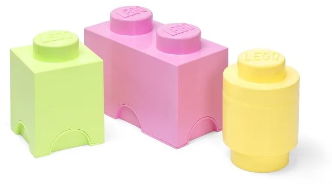 Cutii de depozitare pentru copii din plastic 3 buc. Box – LEGO®