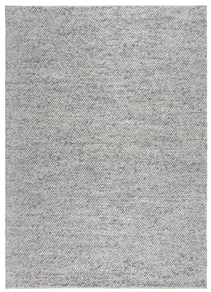 Covor albastru deschis țesut manual din amestesc de lână 120x170 cm Minerals – Flair Rugs