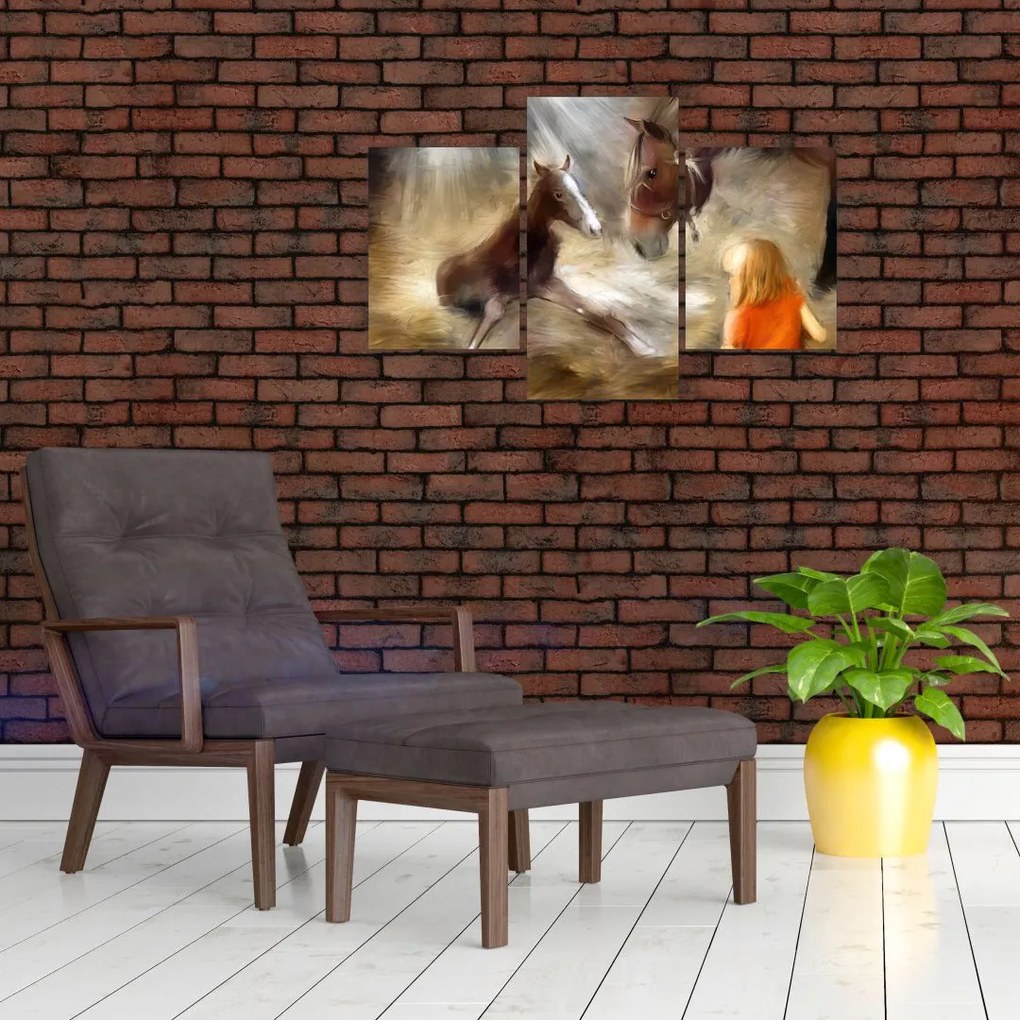 Tablou - Bine ai venit, căluțul mic (90x60 cm)