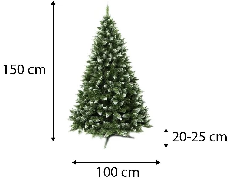 Brad de Crăciun 150 cm Luxury Diamond