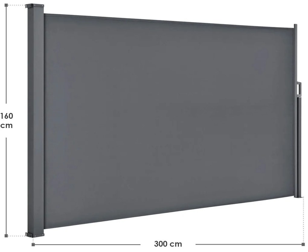 Jusky Copertina laterala Dubai 300 x 160 cm - gri