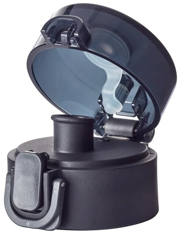 Sticla pentru apa Zwilling 1024176, 680 ml, Tritan, Rezistenta la impact si varsare, Filtru fructe, Fara BPA, Negru