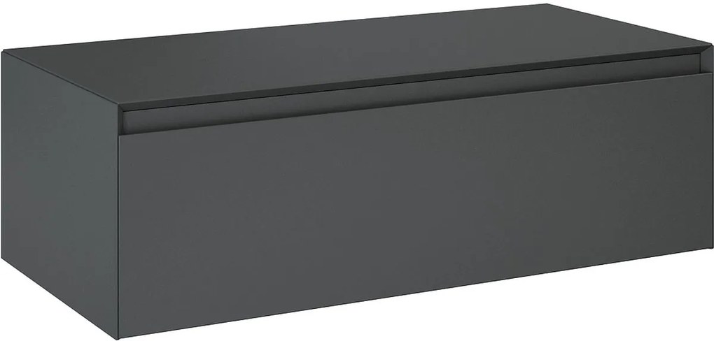 Elita Split Slim dulap cu blat 100x45.8x31.9 cm laterala pe perete antracit RE081004056010