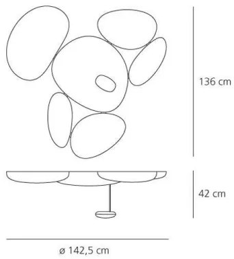 Plafonieră LED dimabilă Artemide 1245110A SKYDRO LED/29W/230V 3000K
