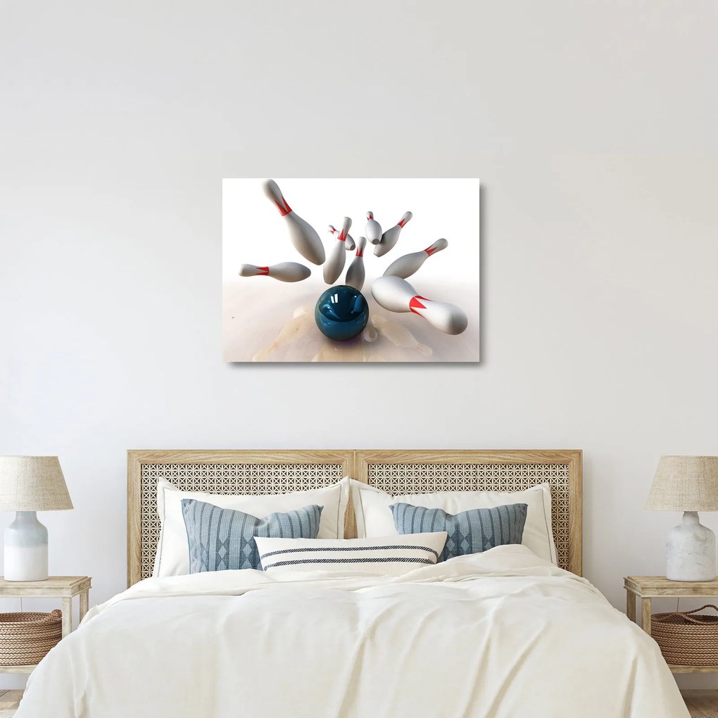 Tablou pe sticlă - Bowling (70x50 cm)