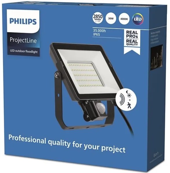 Proiector LED de exterior cu senzor PROJECTLINE LED/30W/230V IP65 4000K Philips