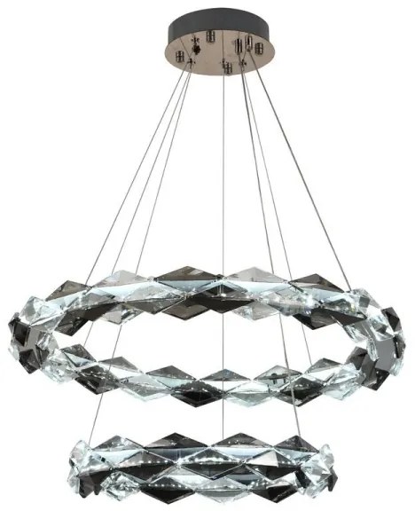 Lustră LED dimabilă pe cablu LED/65W/230V 3000-6500K crom + telecomandă