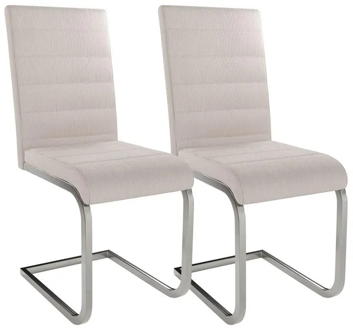 Juskys Set de 2 scaune de consolă Vegas - bej