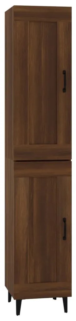 3115531 vidaXL Dulap înalt,Stejar brun, 35x34x180 cm, lemn compozit