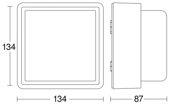 Aplică LED dimabilă L 845 C LED/9W/230V IP44 antracit Steinel