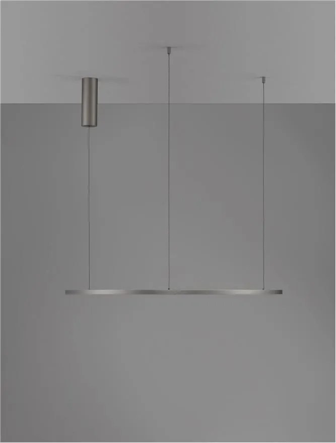 Lustra LED suspendata design modern circular TARQUIN D-80cm argintie