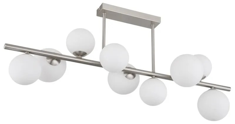 Plafoniera 9L design modern Riha nichel