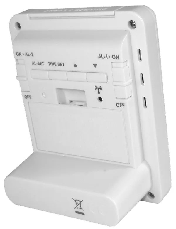 Ceas deșteptător digital Lavvu Duo White LAR0020,9,2 cm