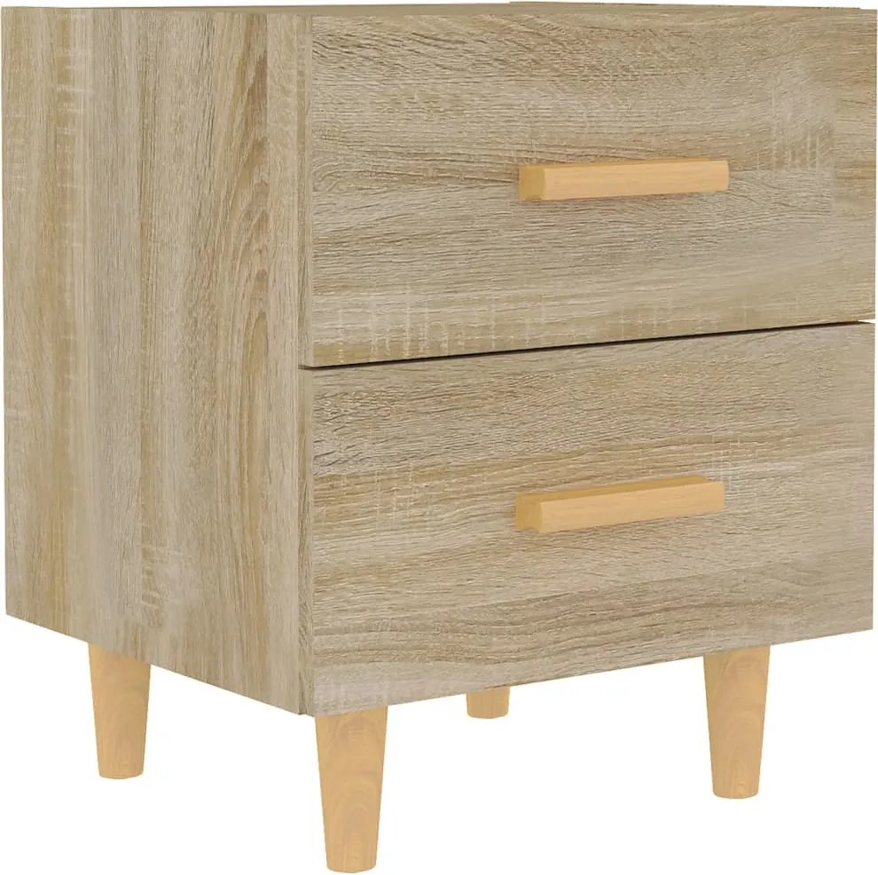 vidaXL Noptieră, stejar sonoma, 40x35x47,5 cm