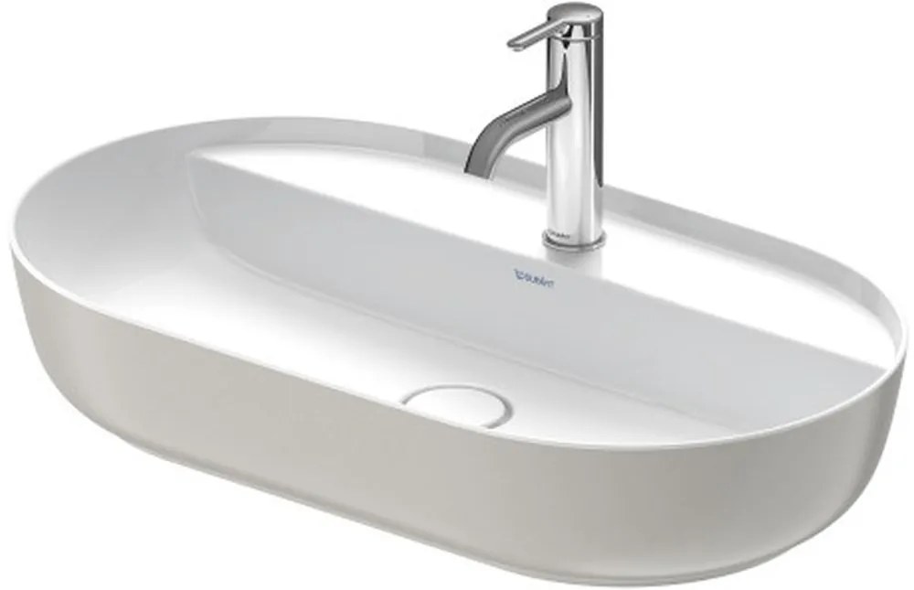 Duravit Luv lavoar 70x40 cm oval de blat alb-gri/piatră 03807023001