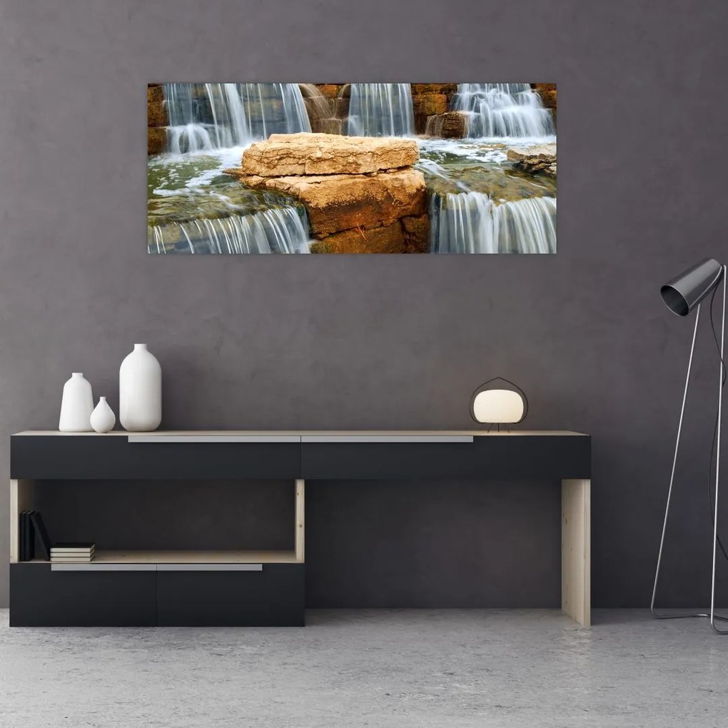Tablou cu cascade (120x50 cm)