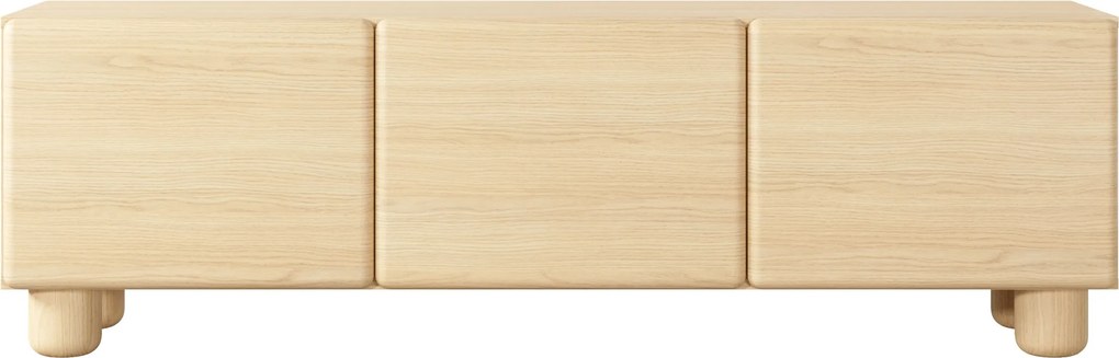 Comodă TV Arlo 150 cm cu trei uși - stejar Vicenza