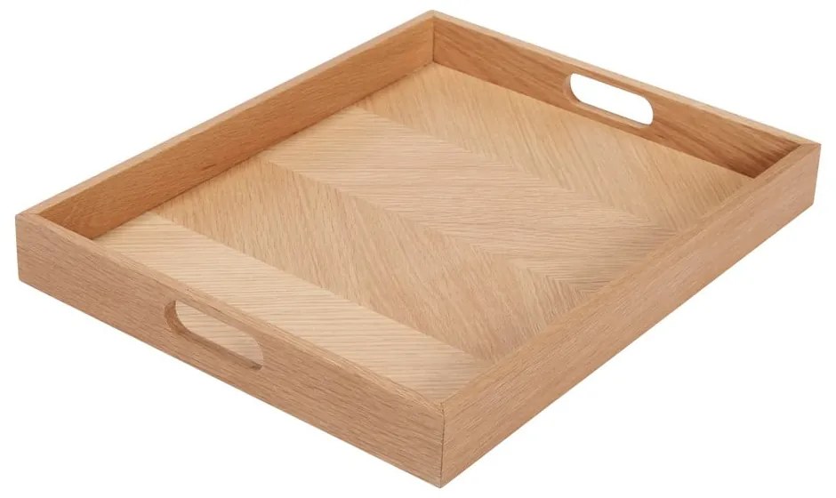 Tavă de servit de servire din lemn 35x45 cm Structure – Hübsch