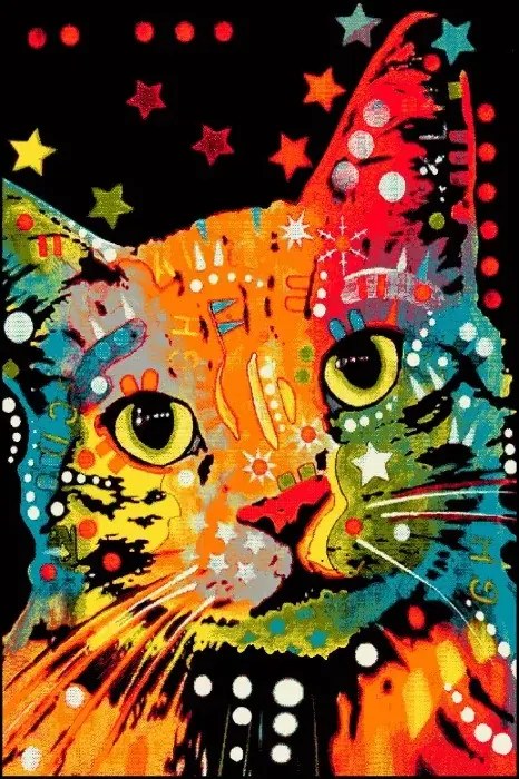 Covor  Multicolor Pisica 11011 Selectează mărime: 120 X 170