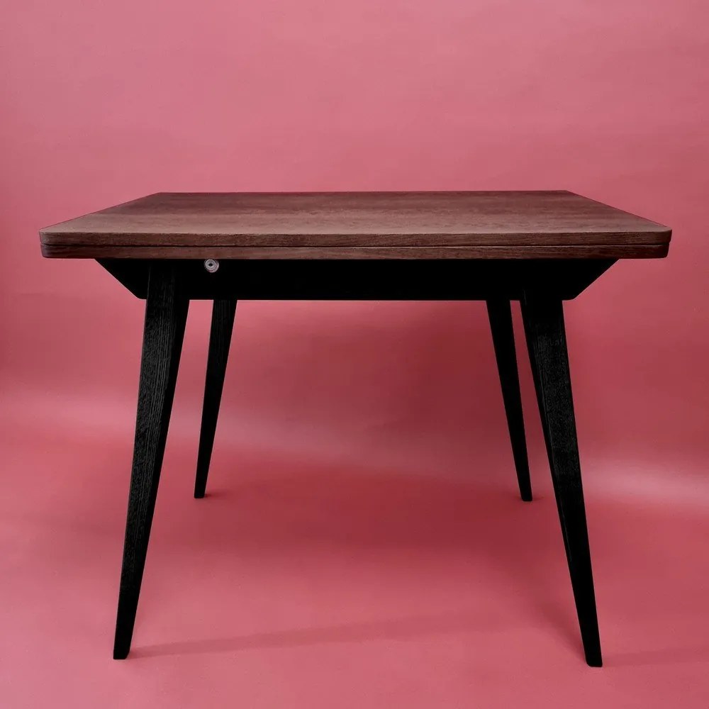 Masă de dining extensibilă cu blat cu aspect de lemn de frasin 65x90 cm Envelope – Ragaba