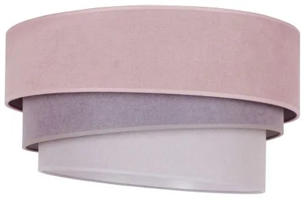 Duolla - Plafonieră TRIO 1xE27/15W/230V d. 45 cm roz/gri/alb