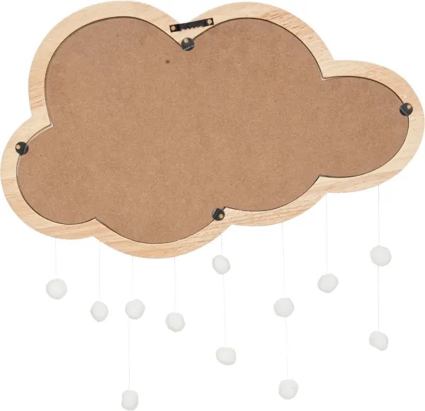 Atmosphera - CLOUD, oglindă de perete pentru copii, 40x36 cm, din lemn de cauciuc