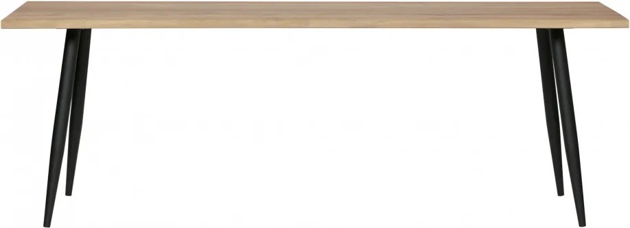 Blat de masa dreptunghiular din lemn de stejar Panel 76x190x80 cm