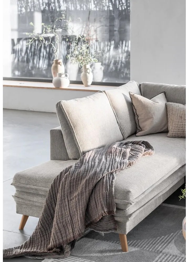 Colțar bej extensibil (cu colț pe partea stângă ) Charming Charlie – Miuform