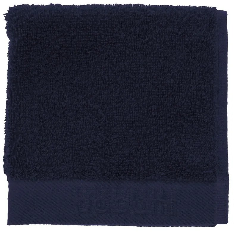 Prosop albastru închis din bumbac din frotir 30x30 cm Comfort – Södahl