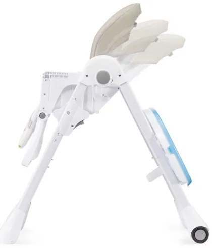 Scaun de masă 2 în 1 pentru copii YUMMY bej/alb KINDERKRAFT