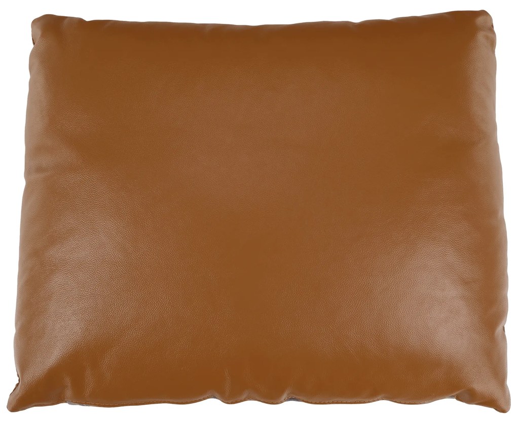 Canapea complet tapiţată cu 4 locuri, piele / piele ecologică maro auriu, LINSY